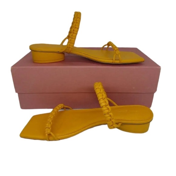 Cult Gaia Leather Milo Sandal Sz 8.5 38.5 - Picture 5 of 11